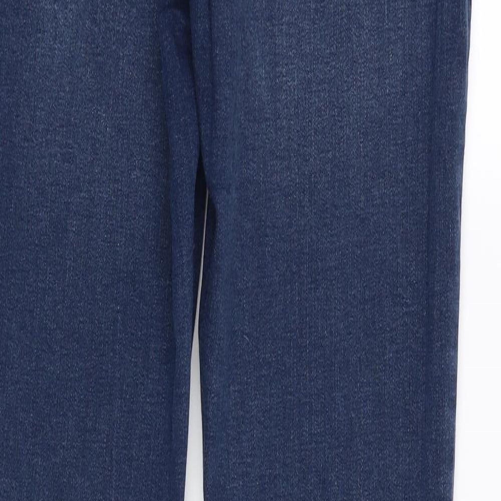 Denim & Co. Womens Blue   Straight Jeans Size 14 L30 in