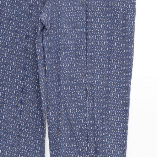 Atmosphere Womens Blue Argyle/Diamond  Capri Trousers Size 10 L28 in