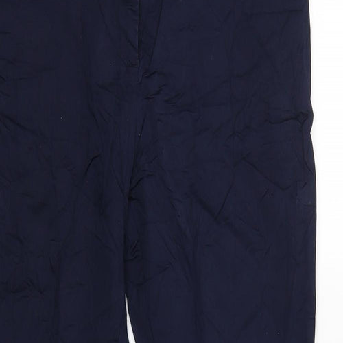 Solar Womens Blue   Windbreaker Trousers Size 38 L25 in