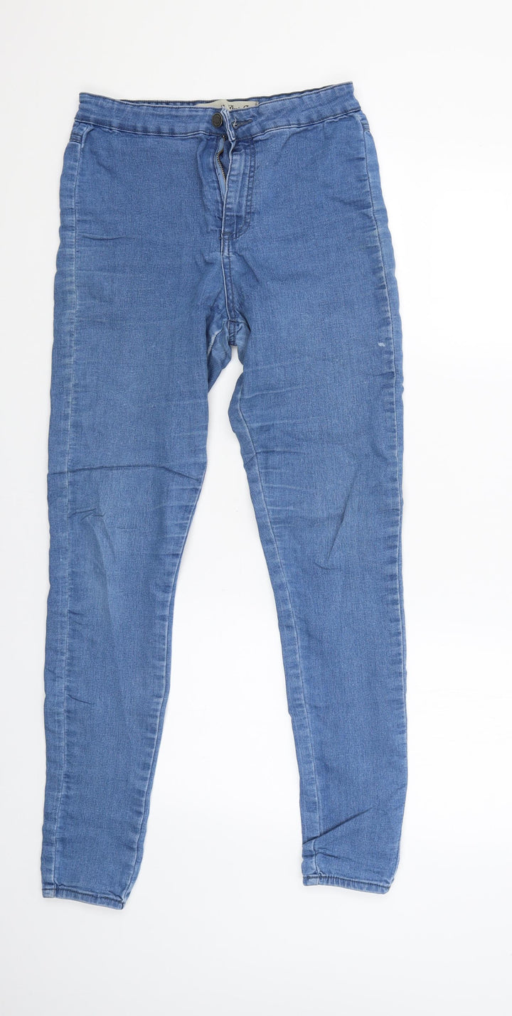Denim & Co. Womens Blue Straight Jeans Size 10 L29 in