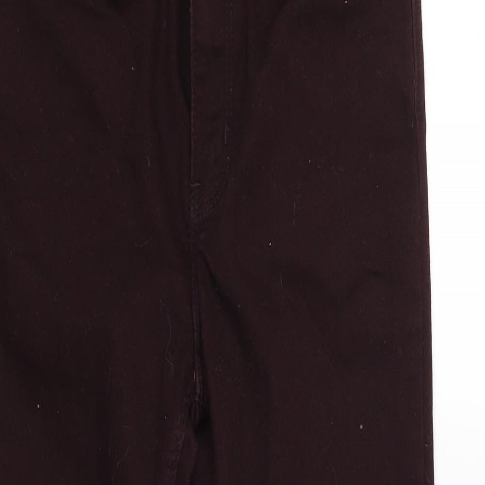 H&M Womens Red   Capri Trousers Size 8 L25 in