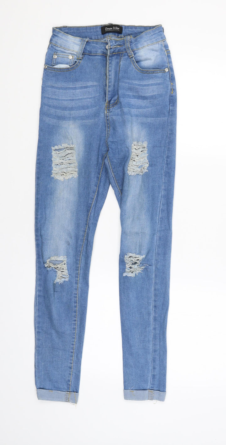 Denim Wise Womens Blue Skinny Jeans Size 6 L27 in