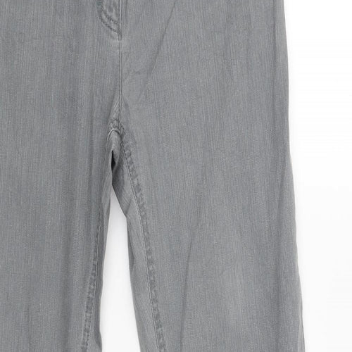 Yessica Womens Grey   Capri Trousers Size 12 L28 in