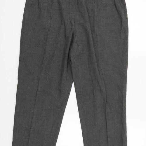 Ibris Style Womens Grey   Capri Trousers Size 44 L26 in