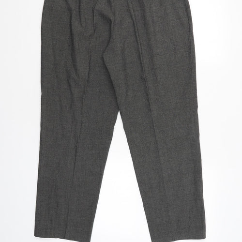 Ibris Style Womens Grey   Capri Trousers Size 44 L26 in