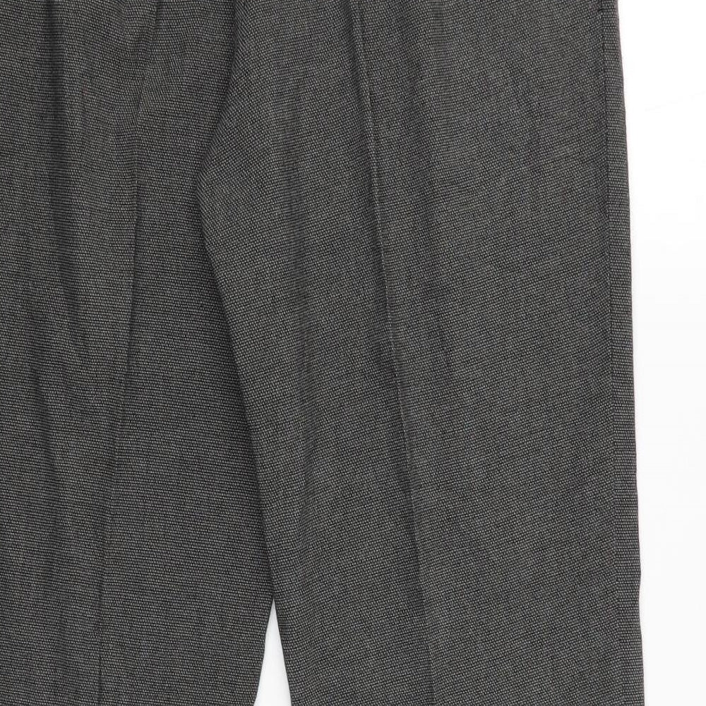 Ibris Style Womens Grey   Capri Trousers Size 44 L26 in
