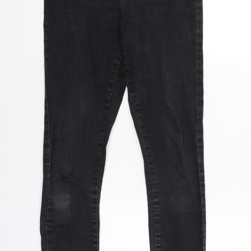 Denim & Co. Womens Black   Skinny Jeans Size 8 L27.5 in