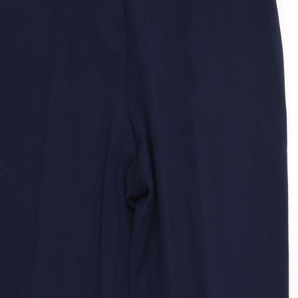 M&S Womens Blue   Trousers  Size 12 L25 in