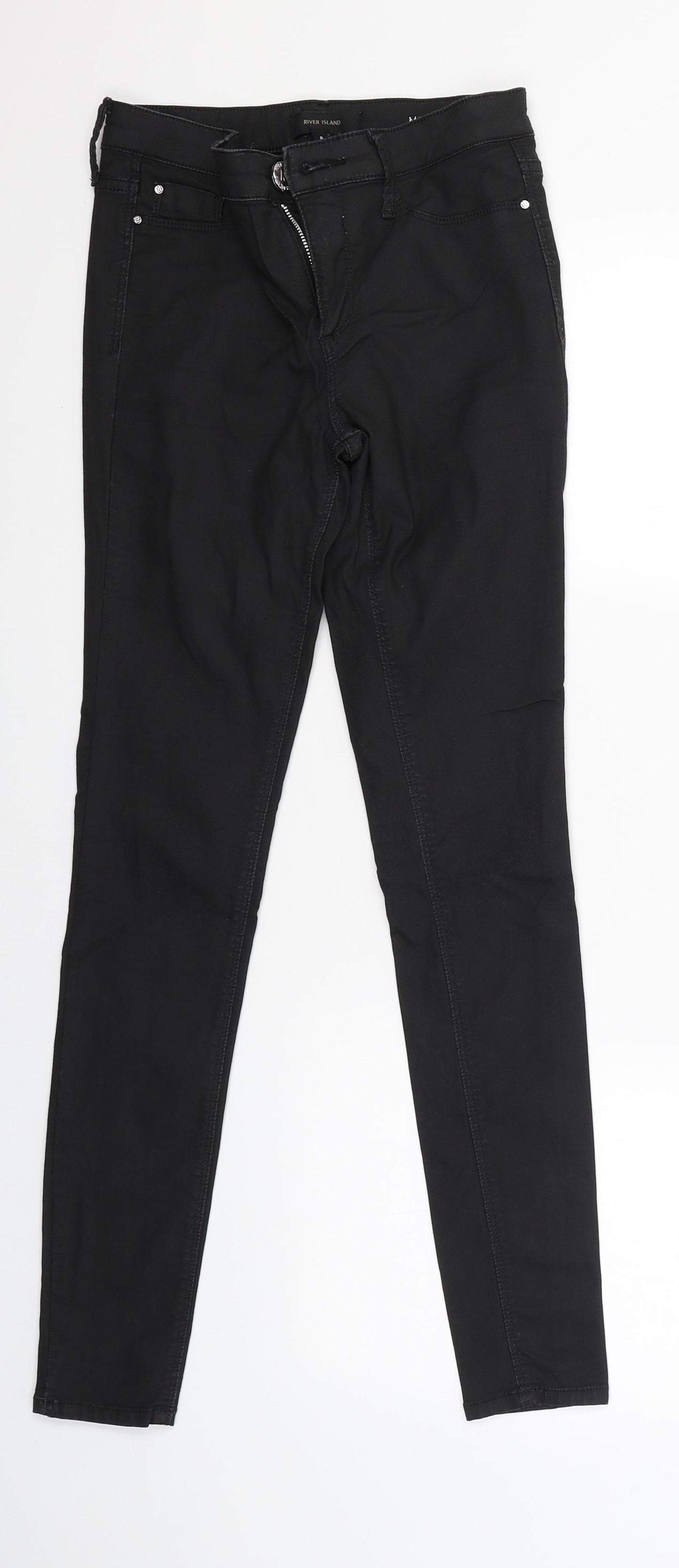 River Island Womens Black   Capri Trousers Size 8 L28 in