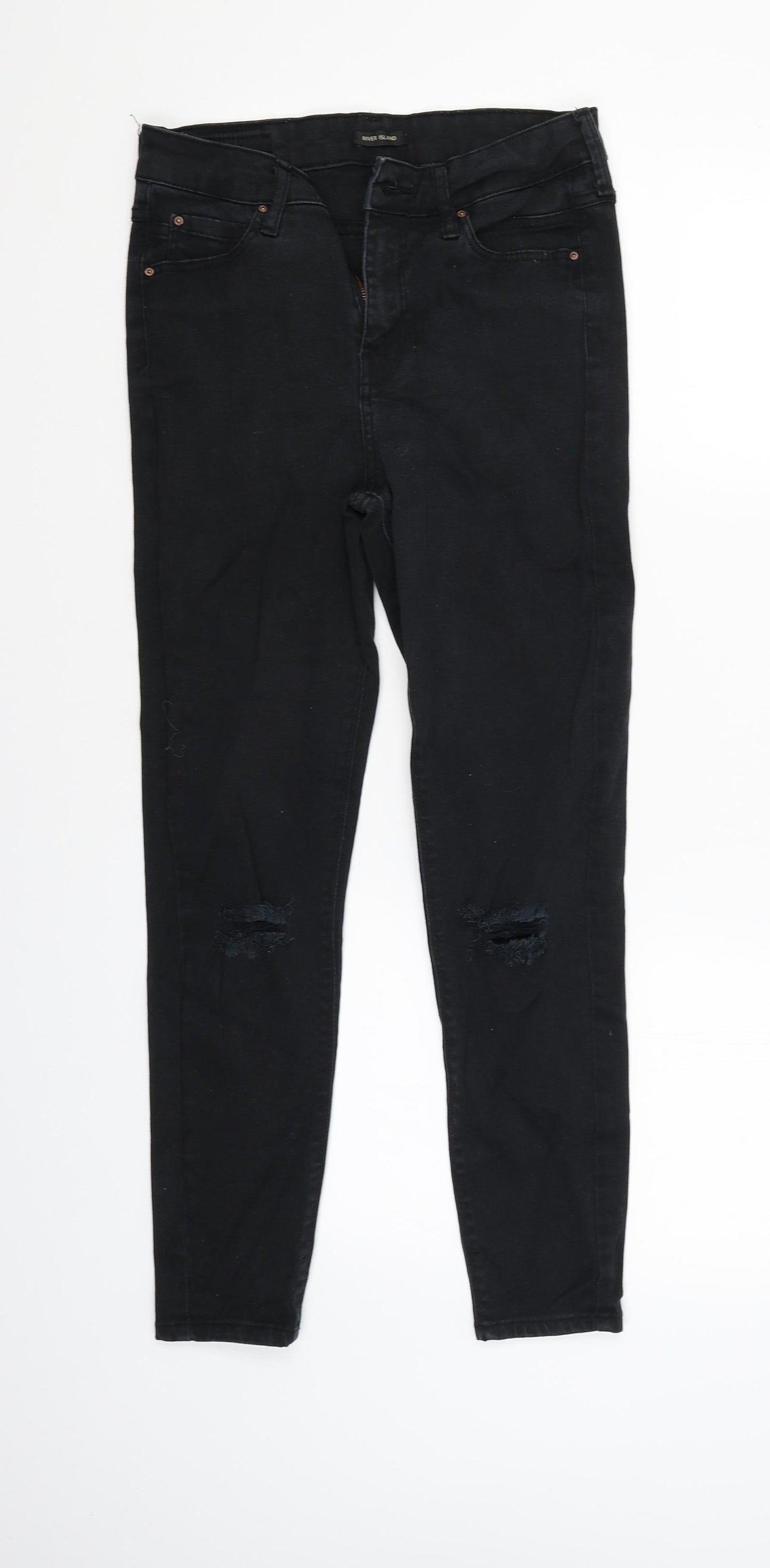 River Island Womens Black   Skinny Jeans Size 8 L24 in