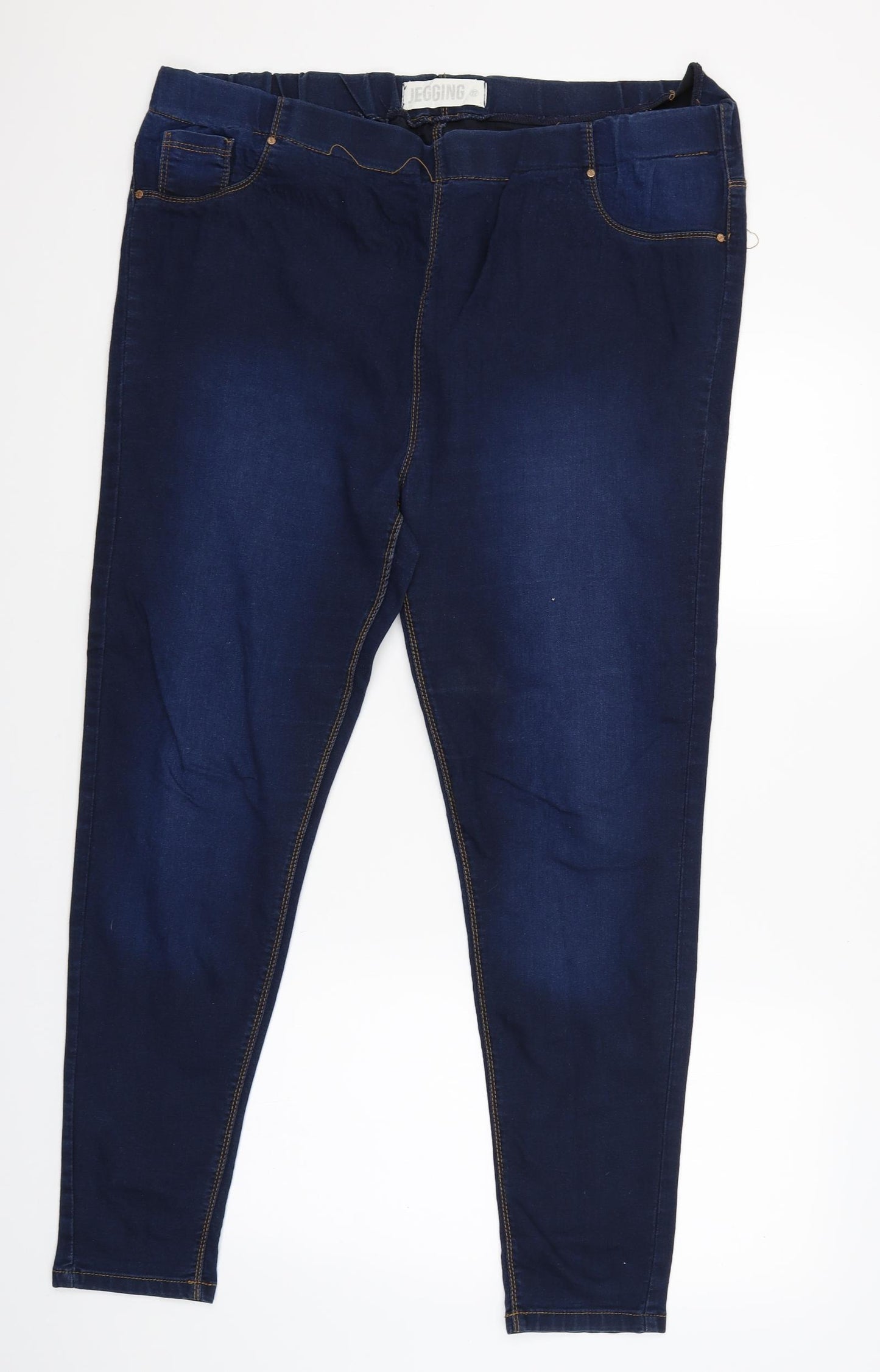 Yours Womens Blue   Jegging Trousers Size 22 L29 in