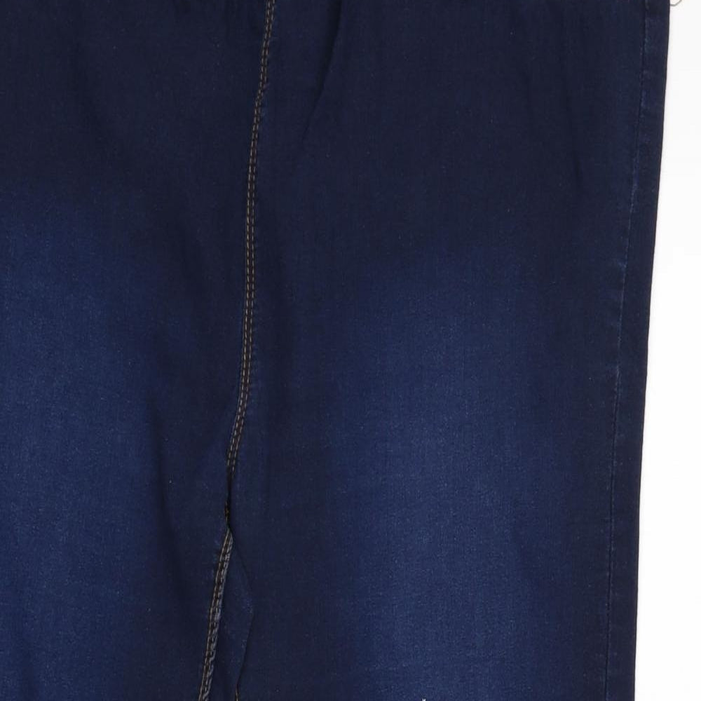 Yours Womens Blue   Jegging Trousers Size 22 L29 in