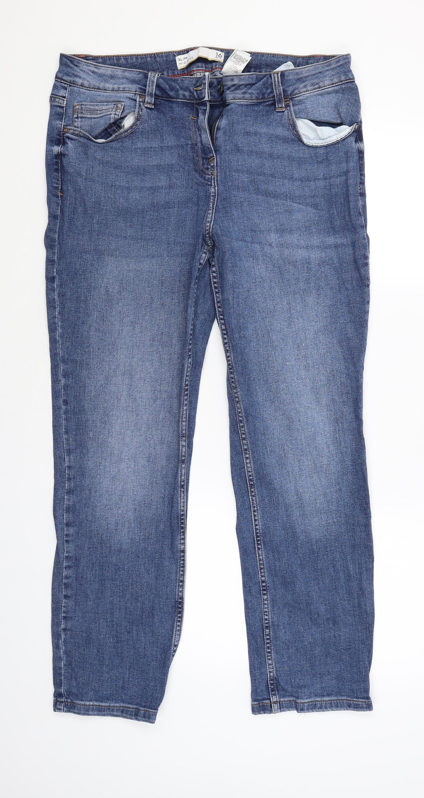 NEXT Womens Blue   Skinny Jeans Size 16 L27 in