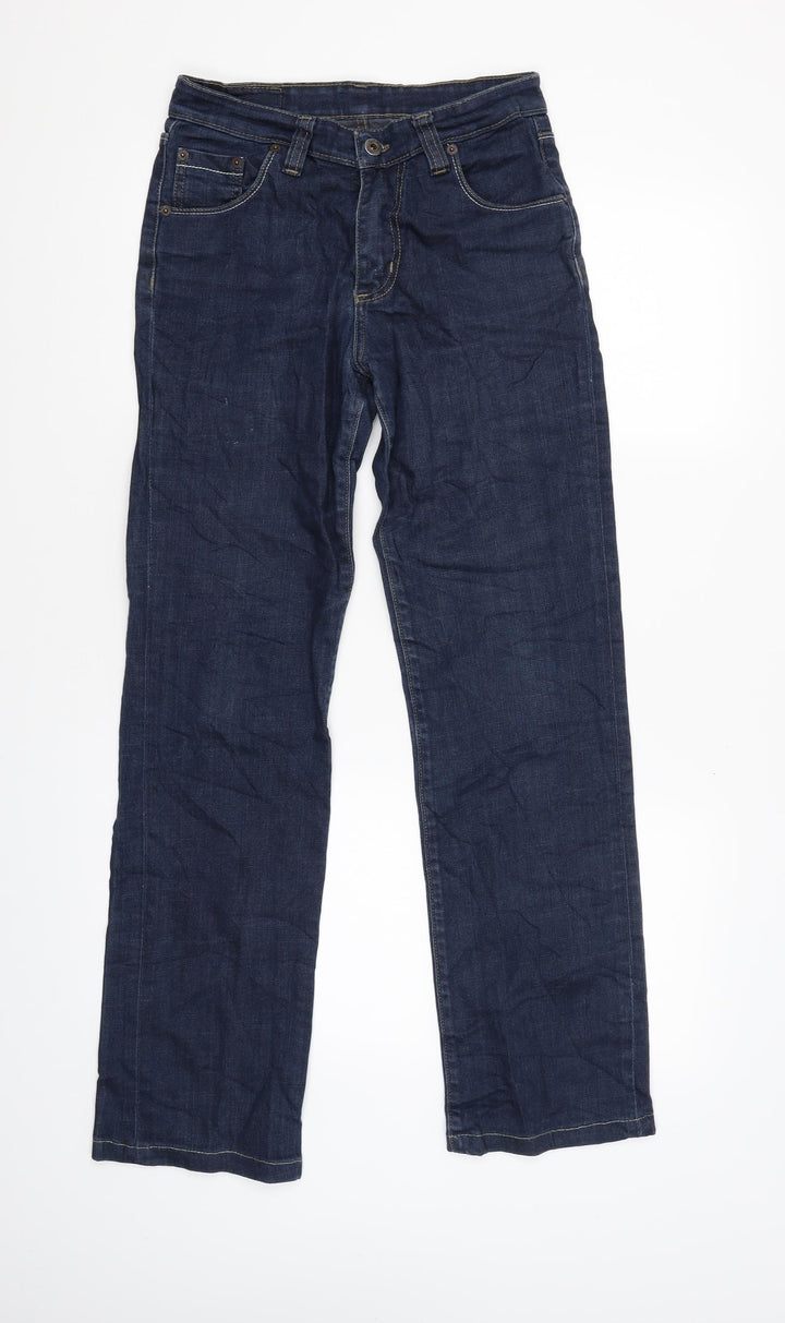 LOGIC Womens Blue Straight Jeans Size L L29 in