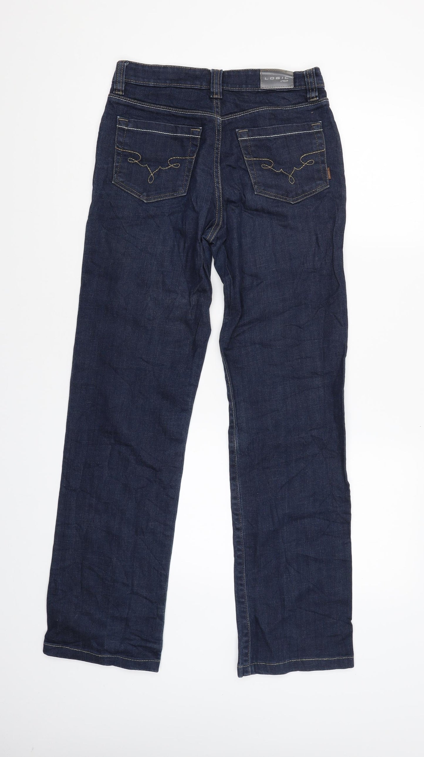 LOGIC Womens Blue   Straight Jeans Size L L29 in