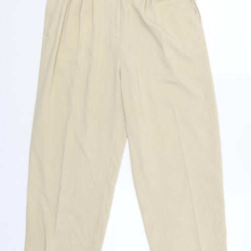 CCDK Womens Beige   Capri Trousers Size 40 L24 in
