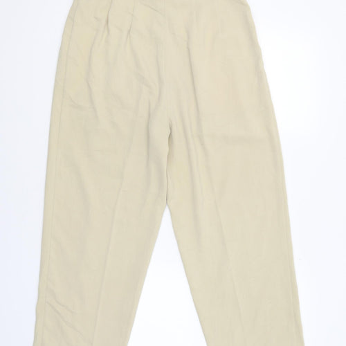 CCDK Womens Beige   Capri Trousers Size 40 L24 in