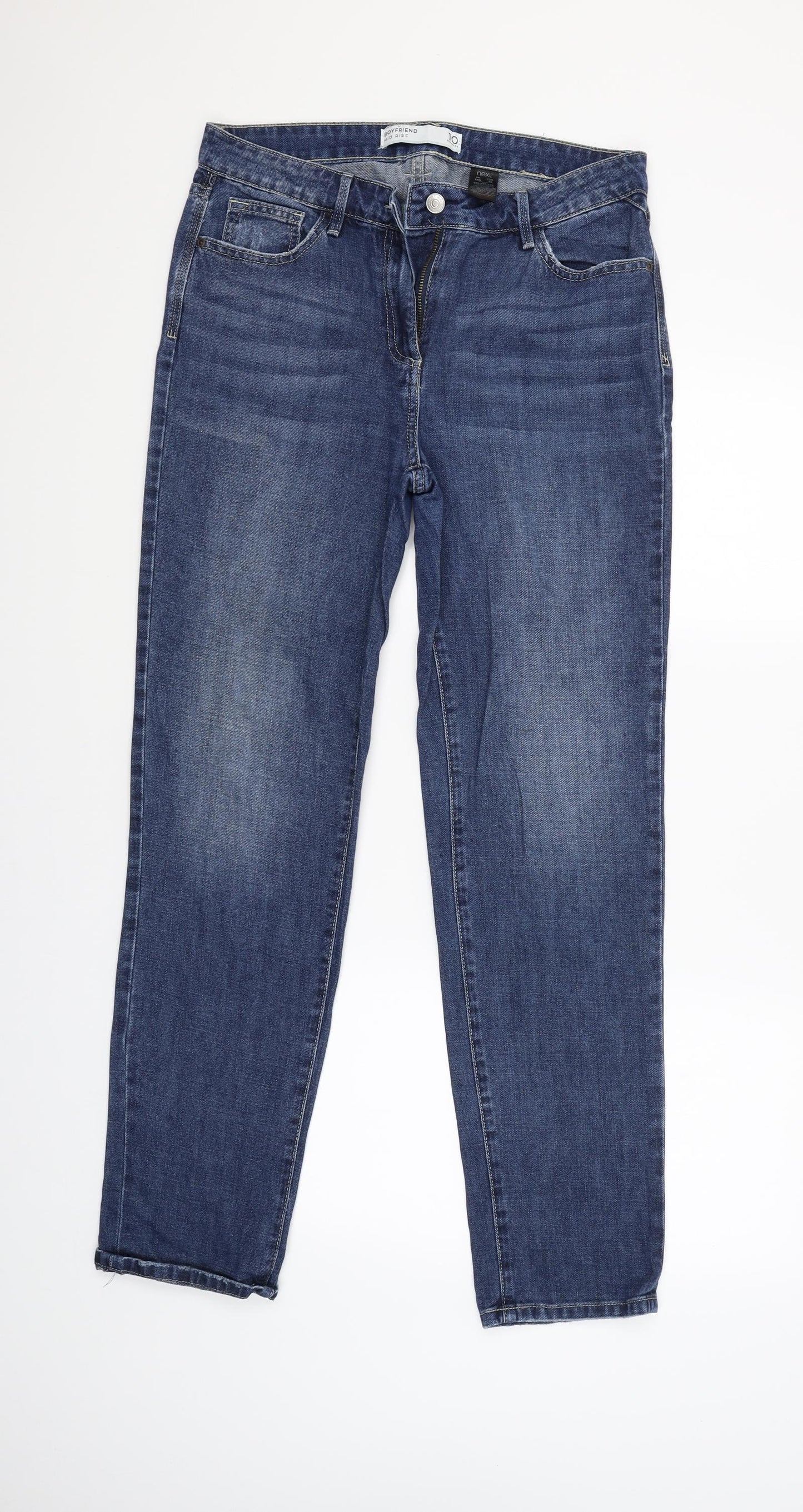 NEXT Womens Blue   Boyfriend Jeans Size 10 L29 in
