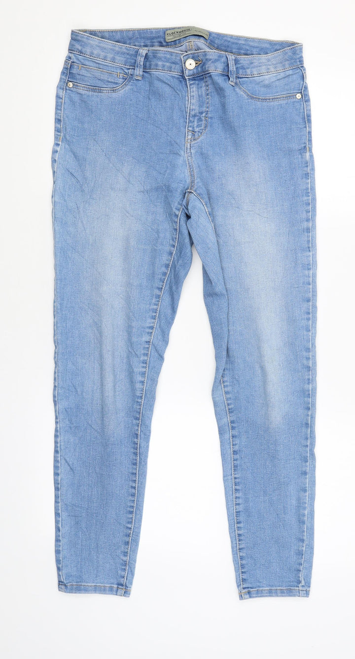 Clockhouse Womens Blue Jegging Trousers Size 40 L25 in