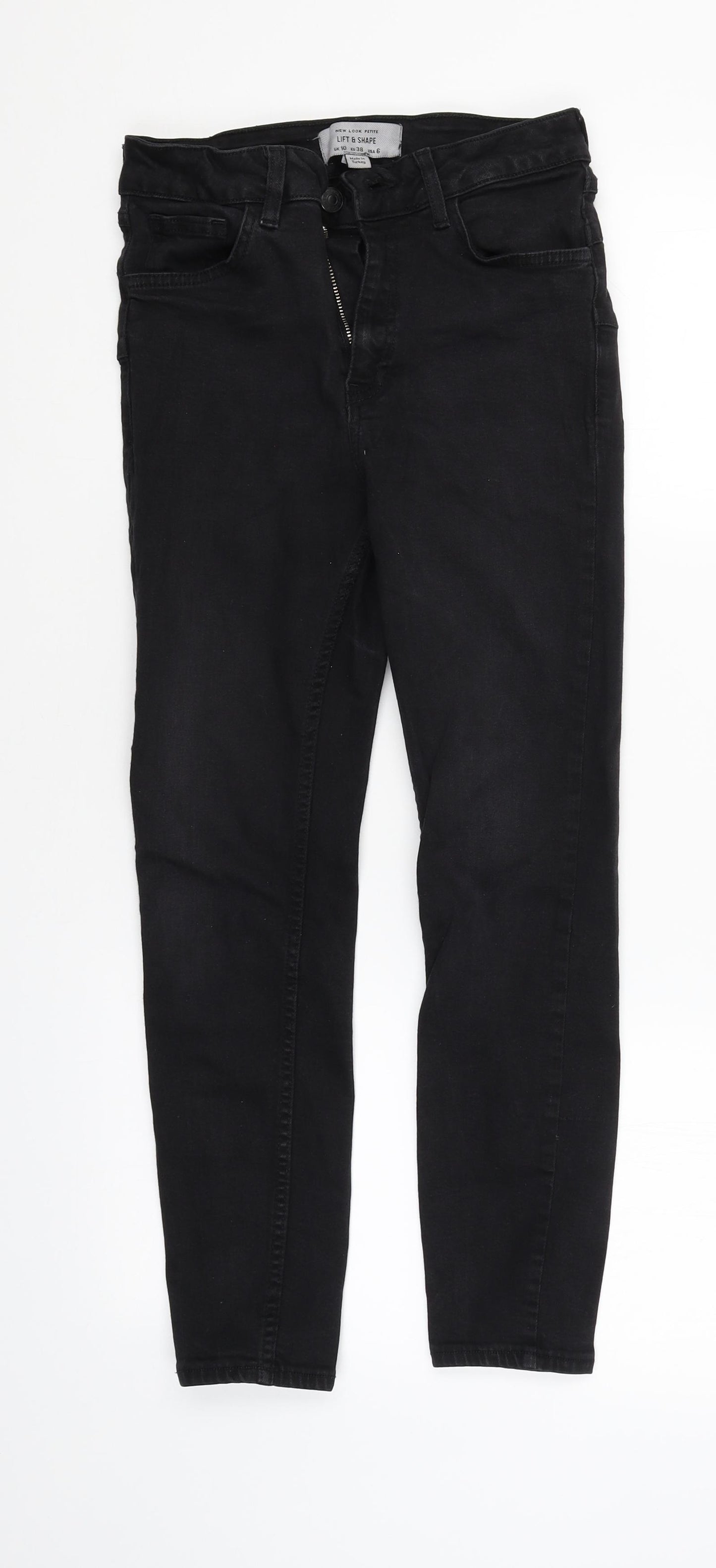 New Look Womens Black   Straight Jeans Size 10 L24 in