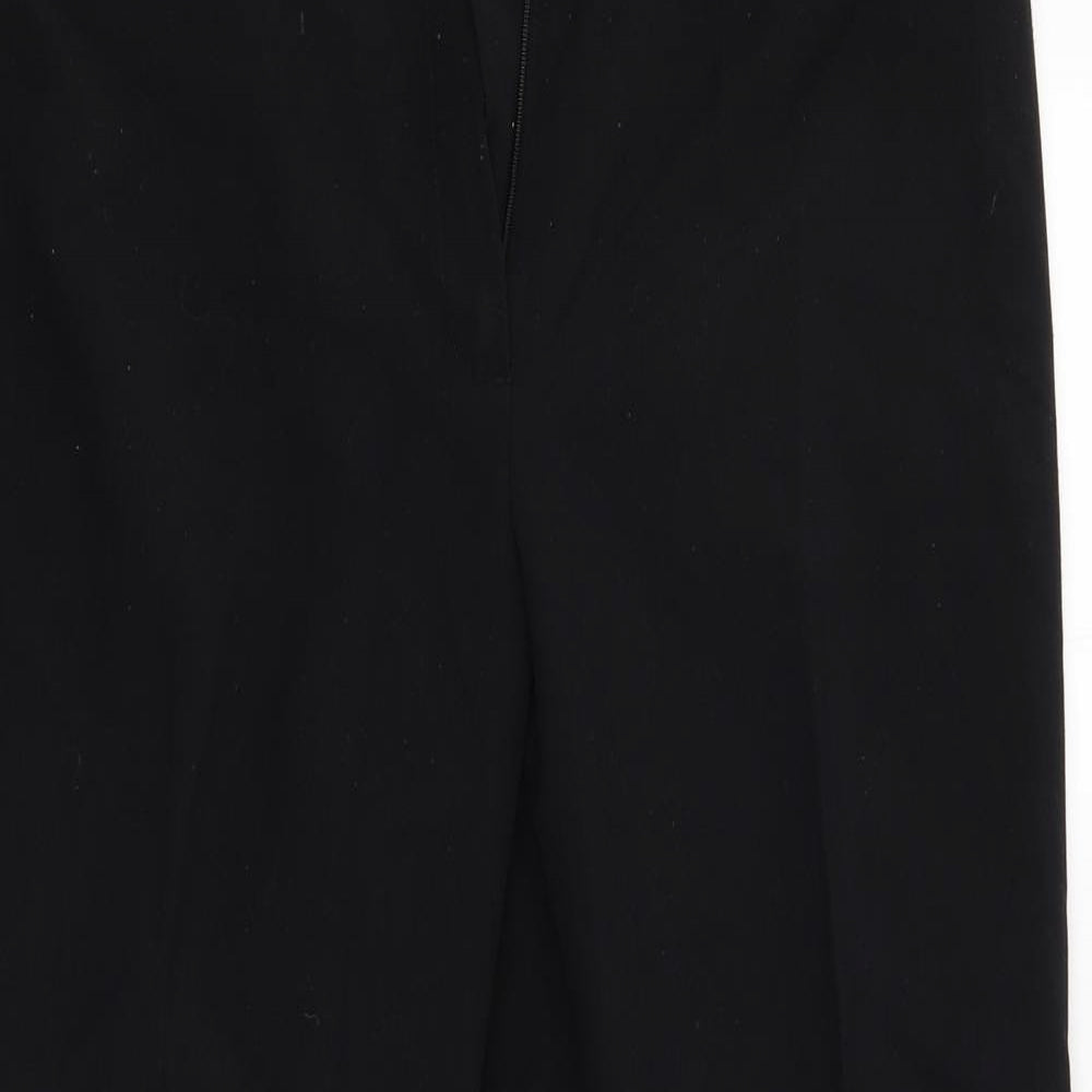 M&S Womens Black   Trousers  Size 16 L27 in