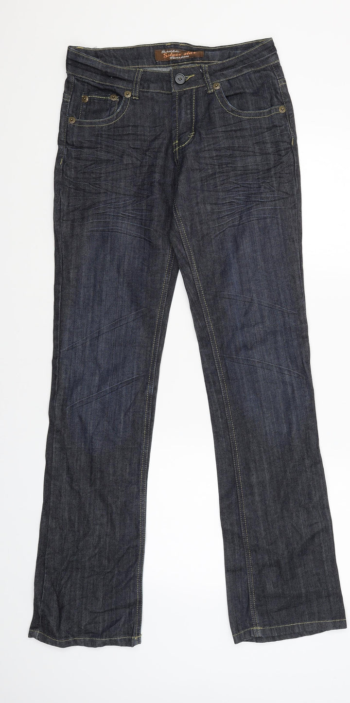 Silver Star Womens Blue   Straight Jeans Size 28 L33 in