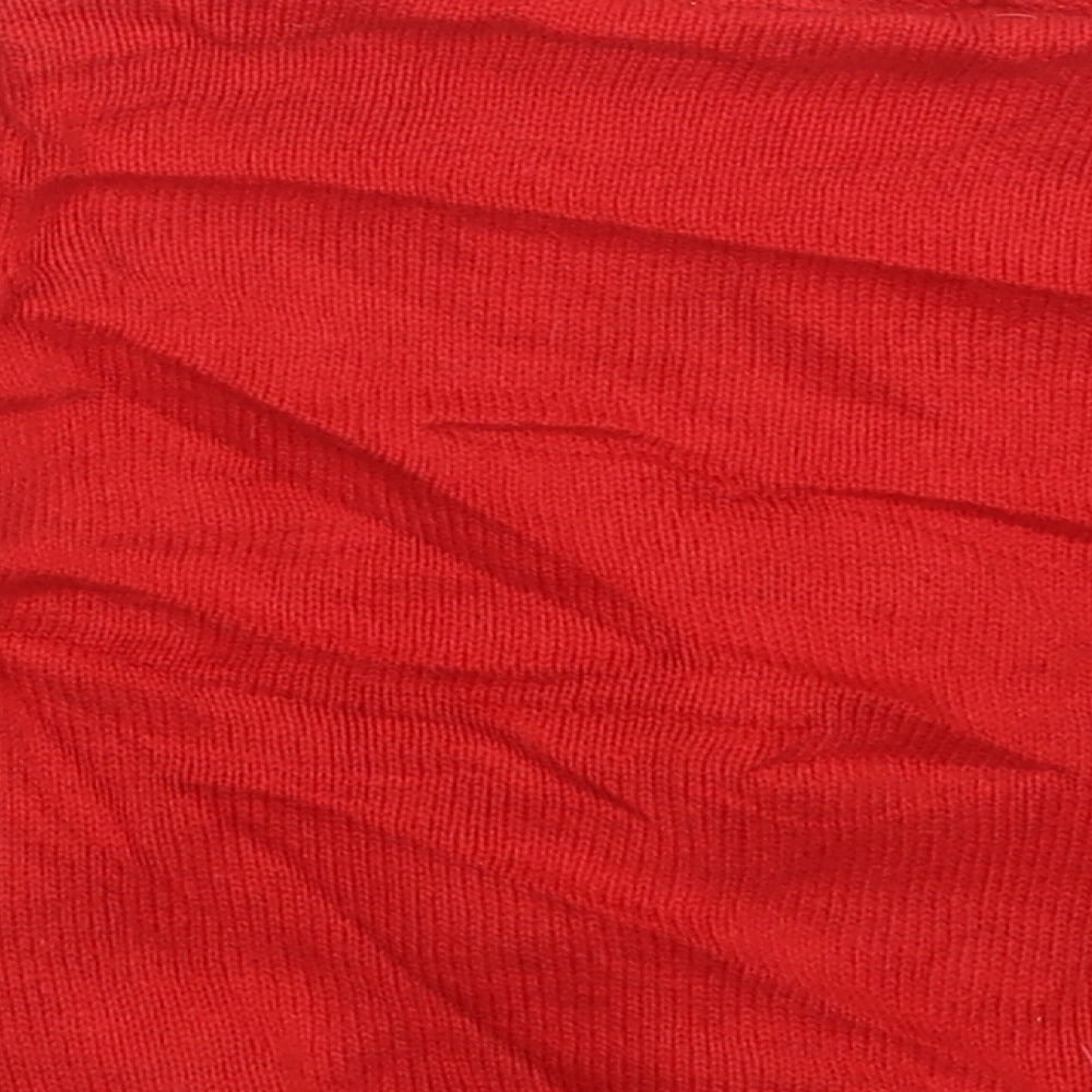 F&F Boys Red  Knit Pullover Jumper Size 12-18 Months  - Christmas