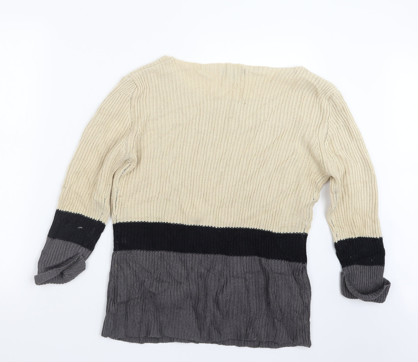 Originals Womens Beige  Knit Pullover Jumper Size 16
