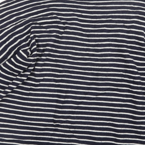 CC Womens Blue Striped Knit Pullover Jumper Size L