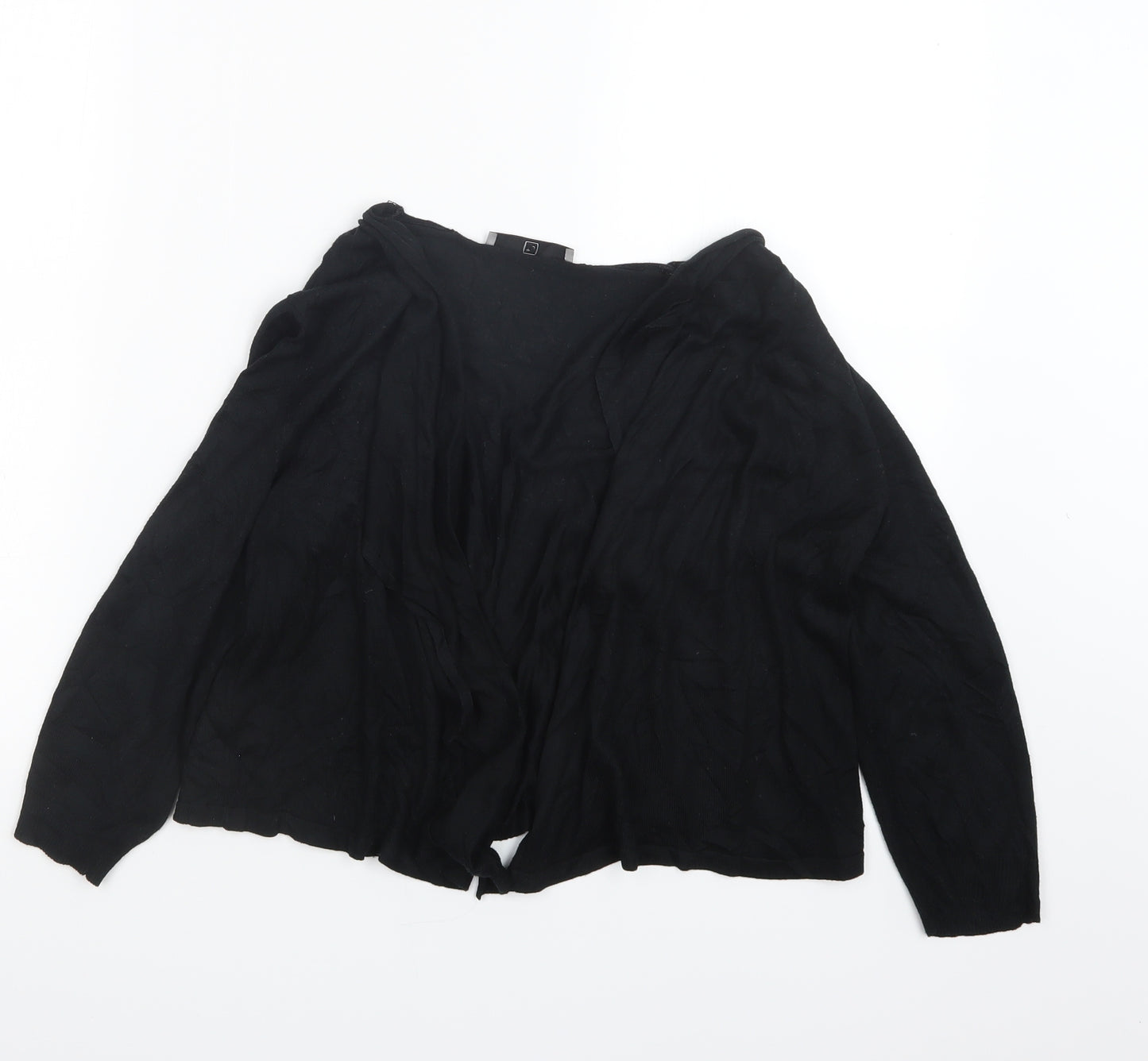 TU Womens Black  Knit Cardigan Jumper Size 10
