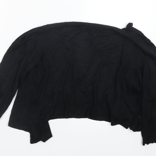 TU Womens Black  Knit Cardigan Jumper Size 10