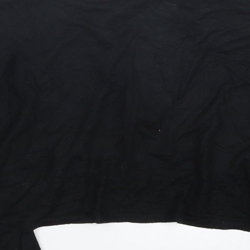 TU Womens Black  Knit Cardigan Jumper Size 10