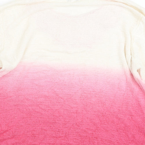 Fay Louise Womens Pink  Knit Pullover Jumper Size L