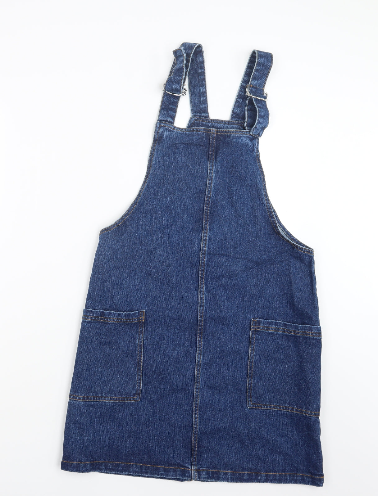 Denim Co. Womens Blue  Denim Pinafore/Dungaree Dress  Size 10
