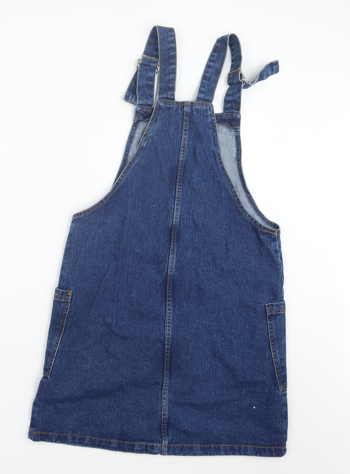Denim Co. Womens Blue  Denim Pinafore/Dungaree Dress  Size 10
