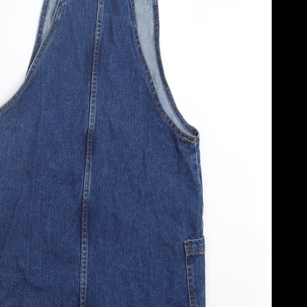 Denim Co. Womens Blue  Denim Pinafore/Dungaree Dress  Size 10