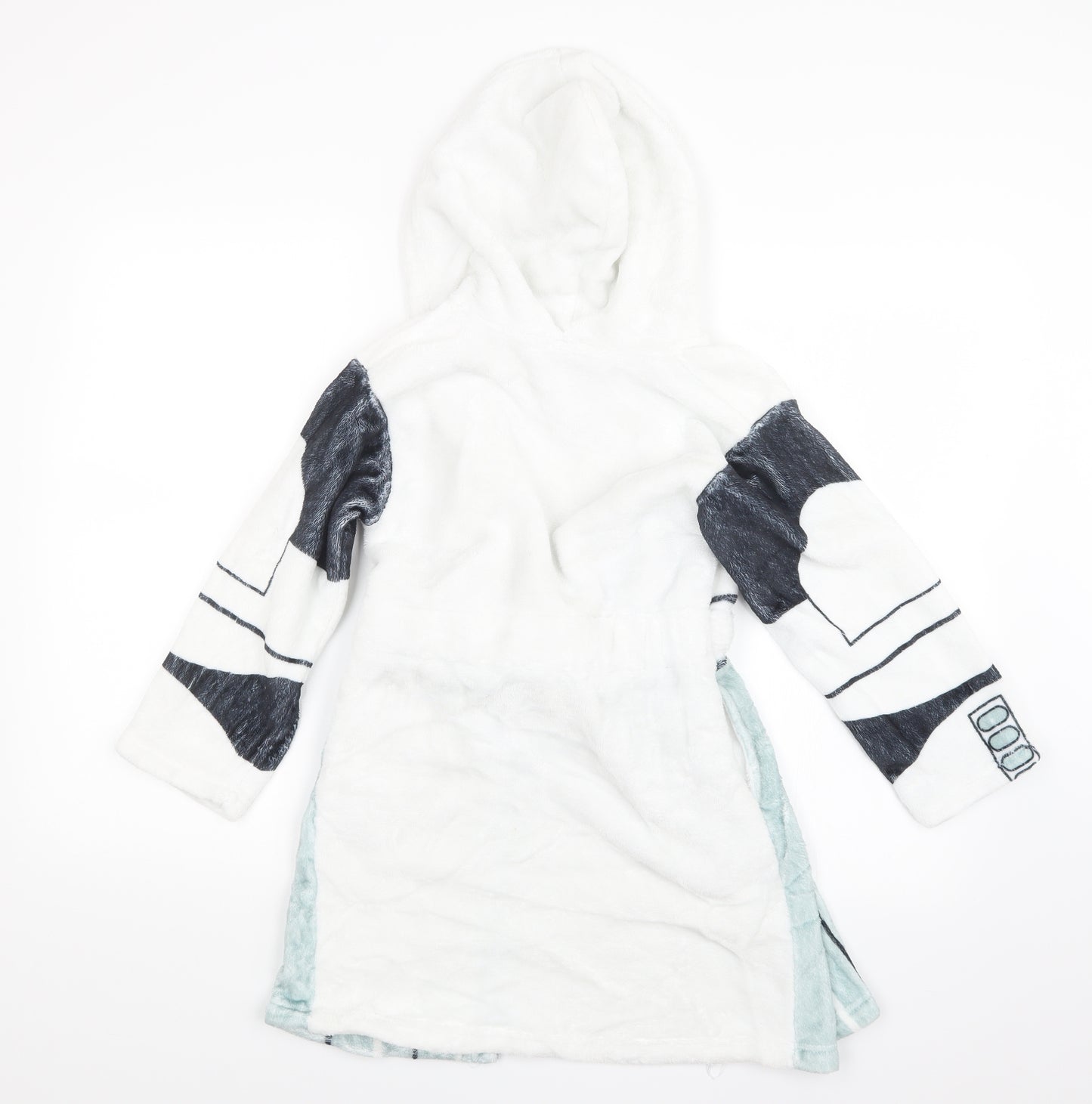 Star Wars Boys White Geometric   Robe Size 6-7 Years  - Star Wars