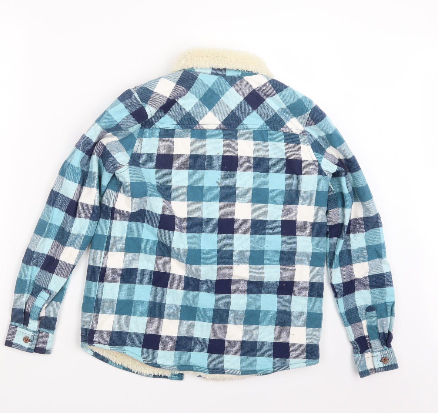 Marks and Spencer Boys Blue Check  Jacket  Size 10-11 Years