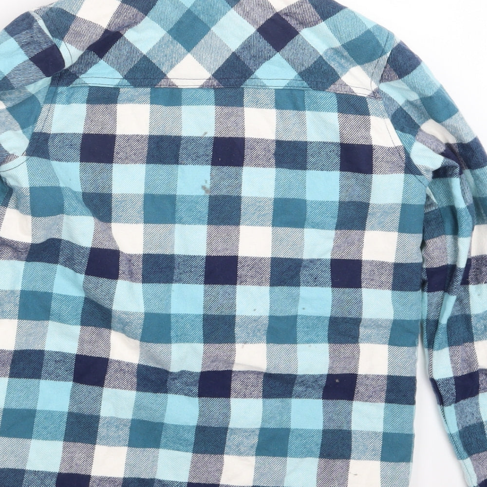 Marks and Spencer Boys Blue Check  Jacket  Size 10-11 Years