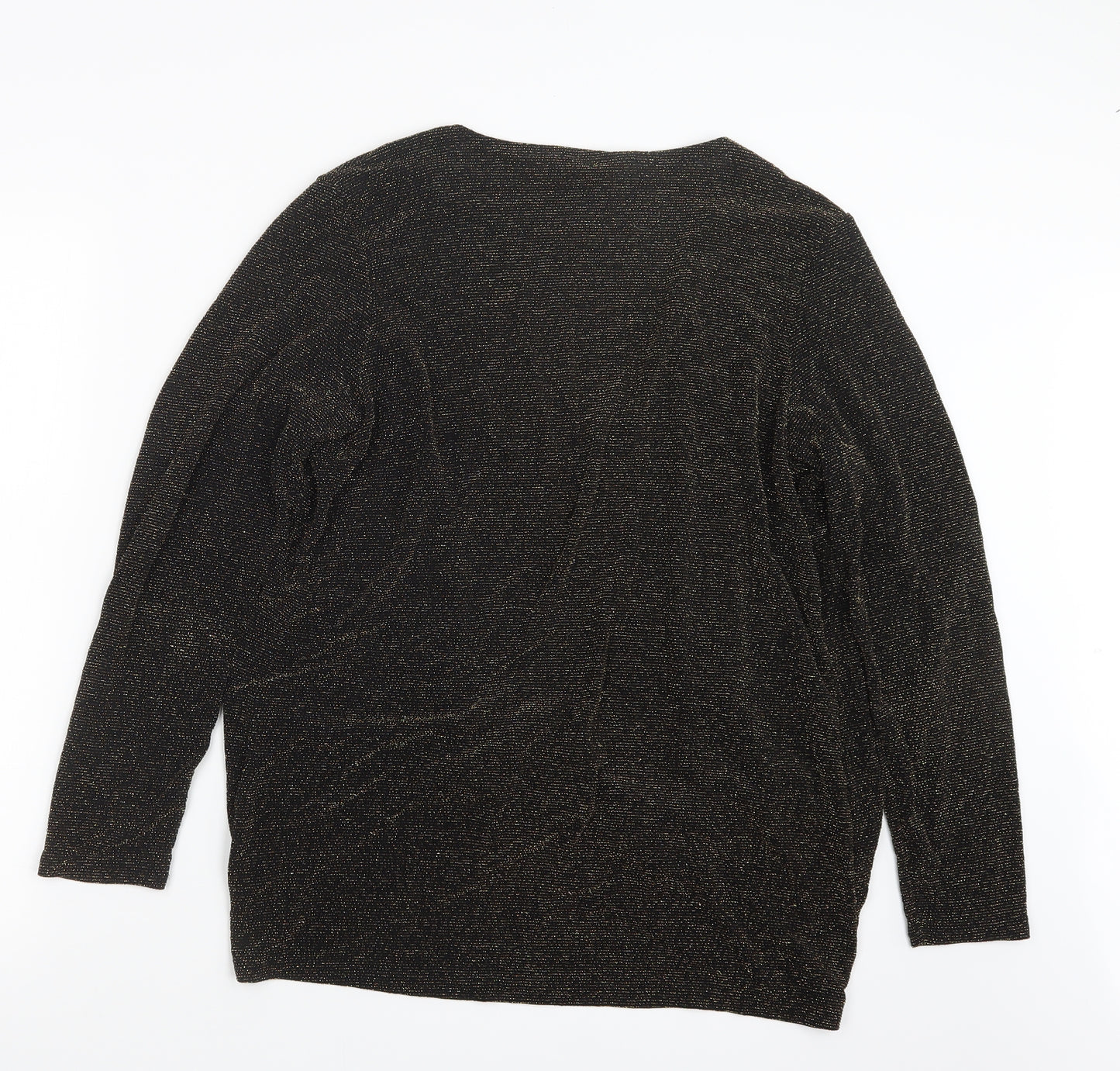 Bonmarché Womens Gold   Cardigan Jumper Size M