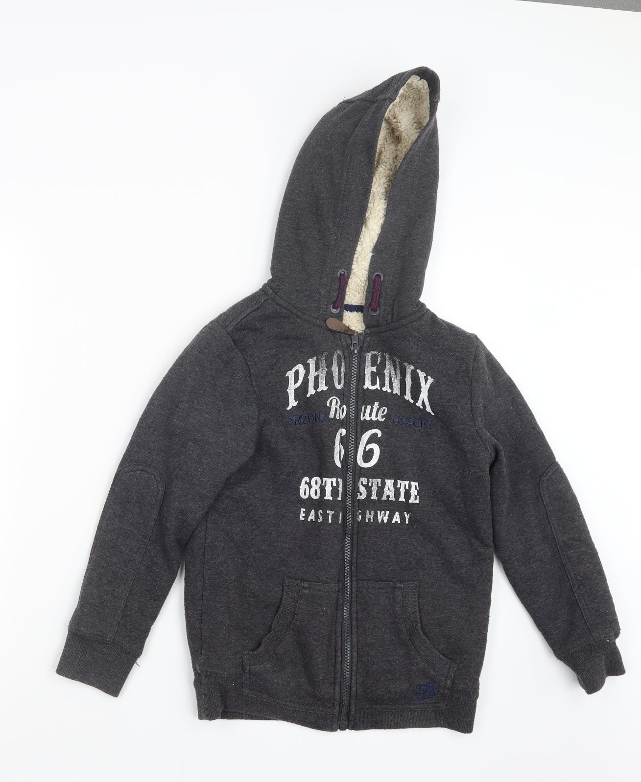 F&F Boys Grey   Full Zip Hoodie Size 8-9 Years