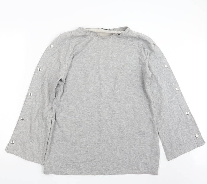 Boohoo Womens Grey Pullover Jumper Size 12