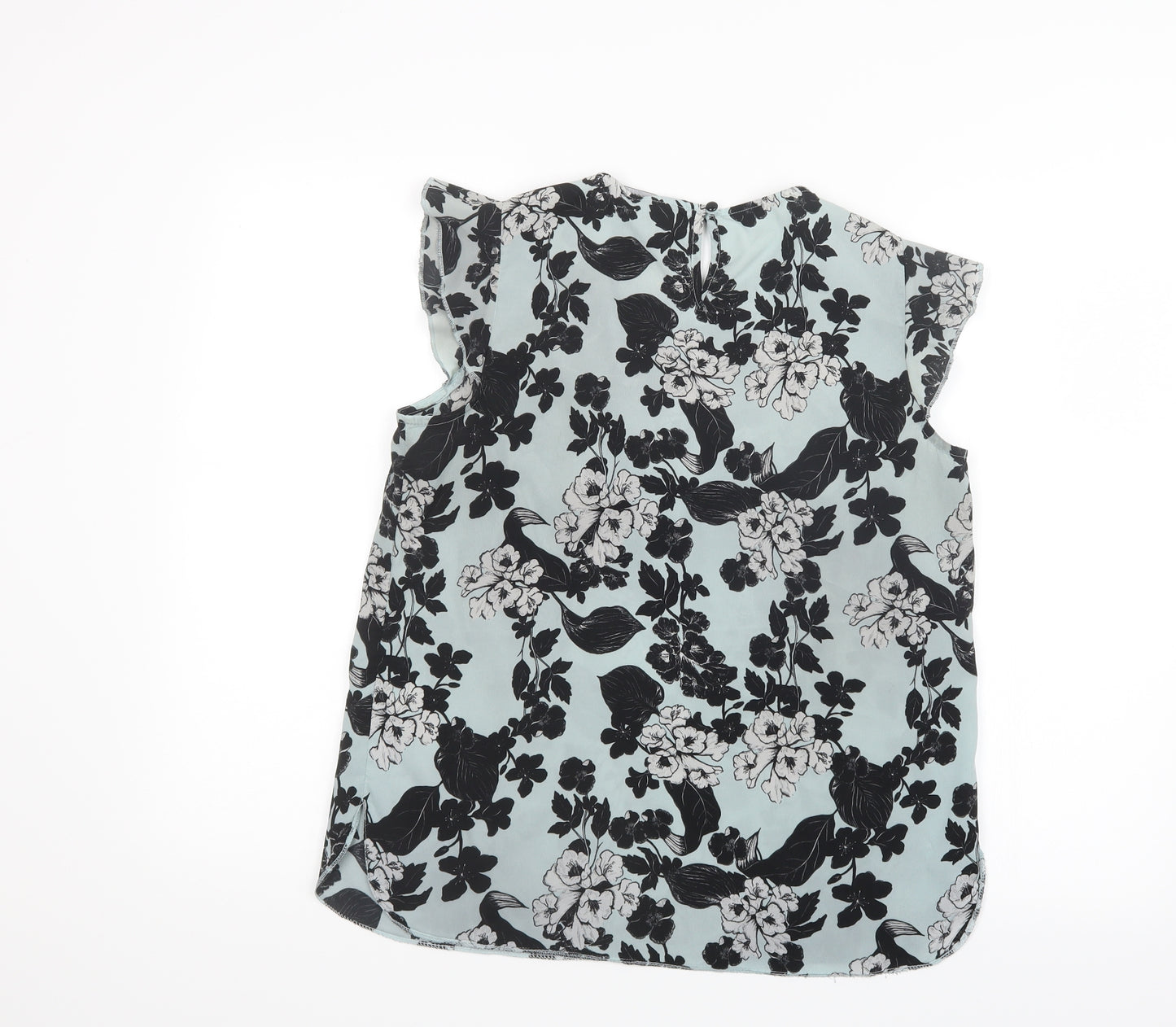 Dorothy Perkins Womens Green Geometric  Basic Blouse Size 12