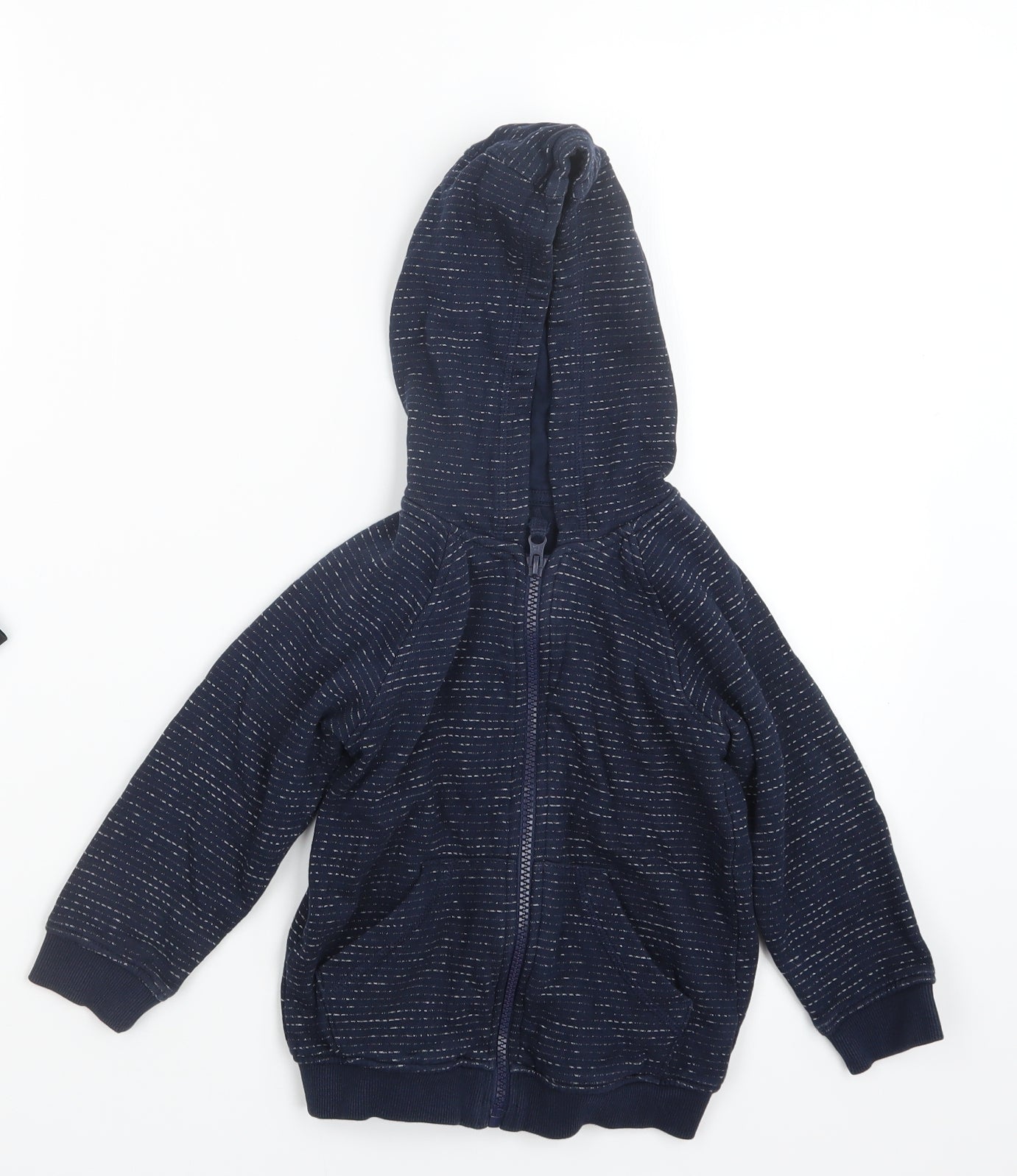 Matalan Boys Blue   Full Zip Hoodie Size 3-4 Years