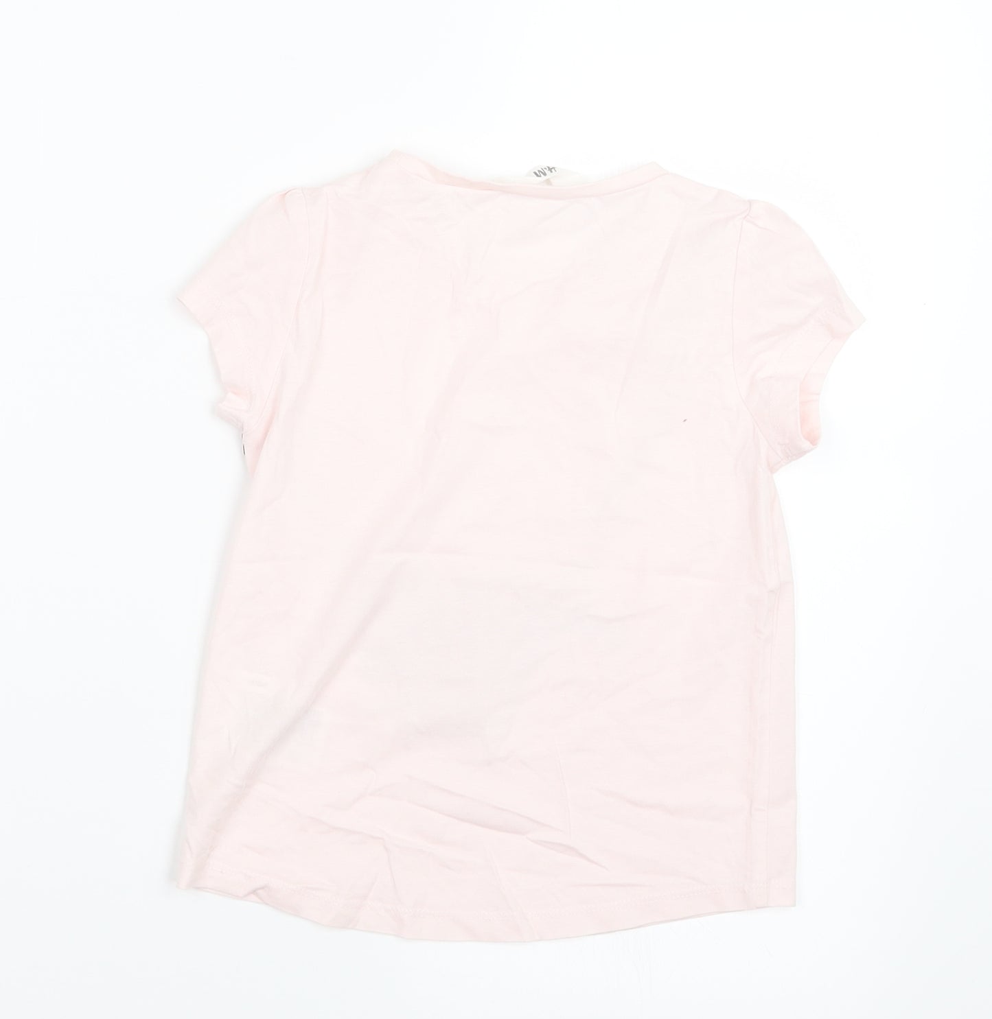 H&M Girls Pink   Basic T-Shirt Size 5-6 Years