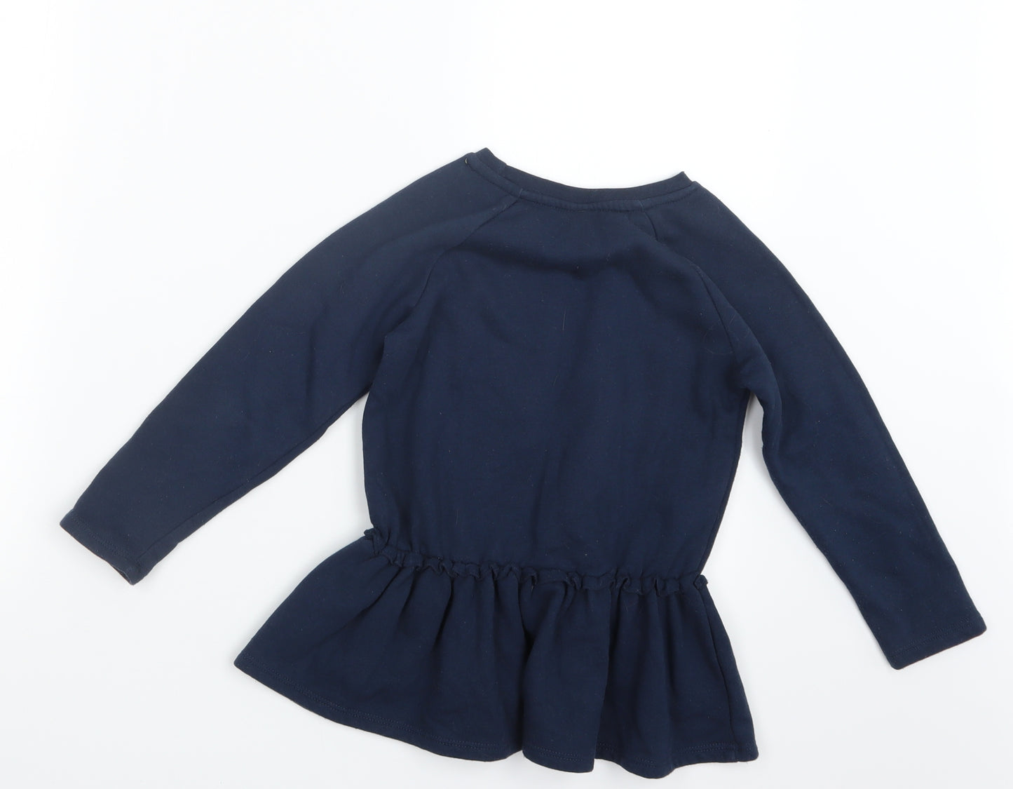 TU Girls Blue  Knit Pullover Jumper Size 5-6 Years