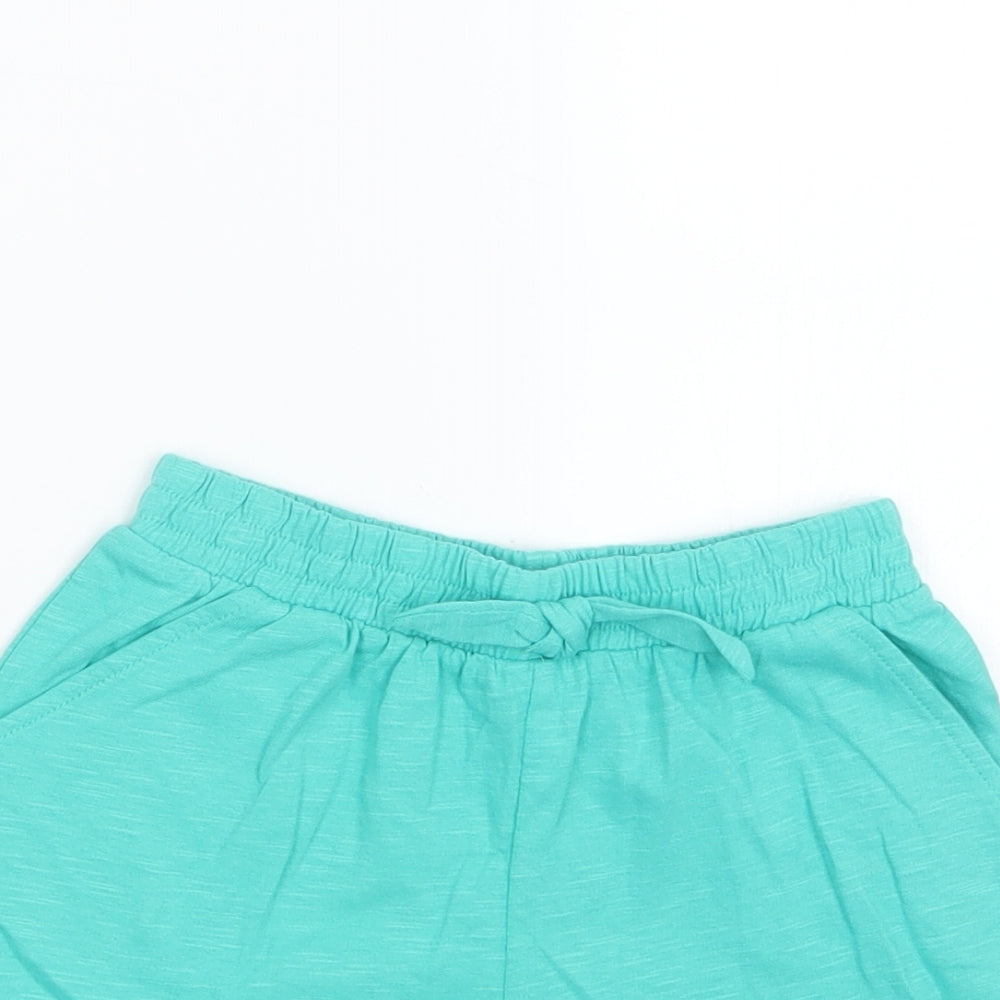 TU Girls Green   Boyfriend Shorts Size 4-5 Years