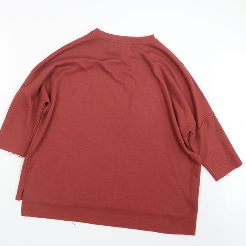 Primark Womens Red  Knit Pullover Jumper Size 10