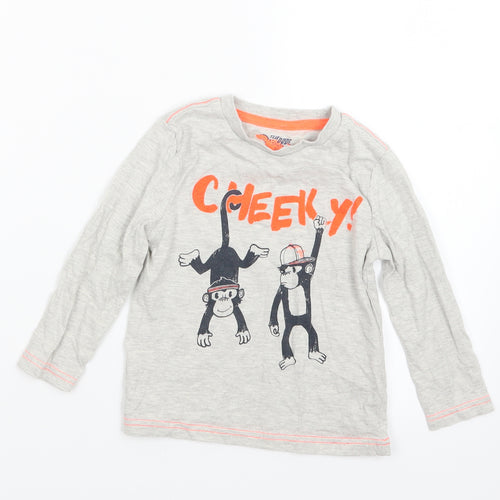 F&F Boys Grey   Basic T-Shirt Size 2-3 Years
