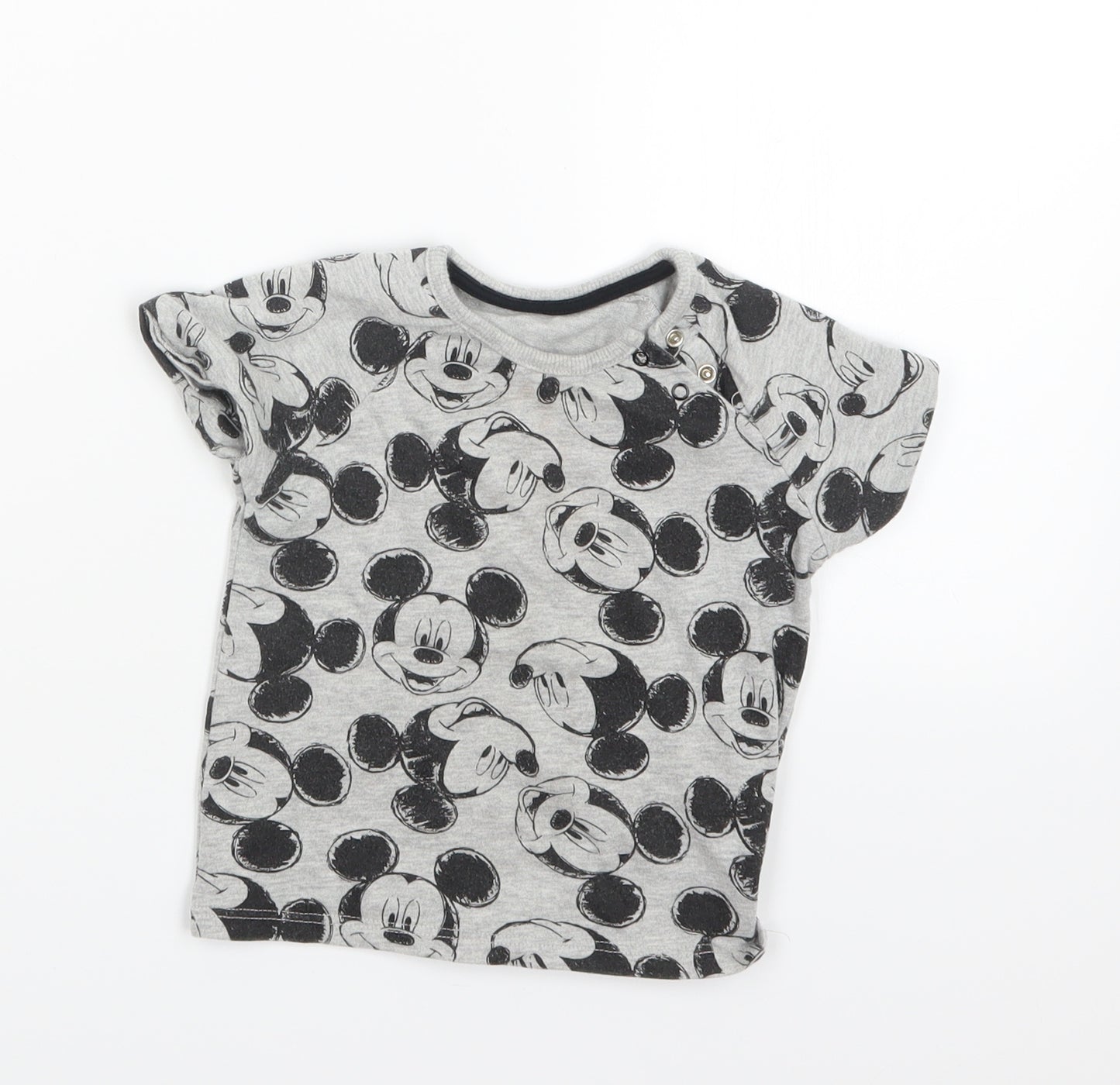 George Boys Grey Geometric  Dress Set Outfit/Set Size 12-18 Months  - Mickey Mouse